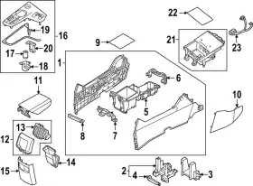 84650-p1210fhv Kia Genuine Upper Trim Panel