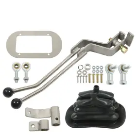 Law182748 Labwork Stainless Steel Twin-stick Shifter For Gm Np205 8-bolt Transfer Case #2