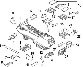 Lr164373 Land-rover Genuine Inner Finish Panel