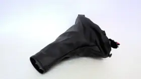 Nf7r-64-43y-04 Mazda 2019-2022 Mx-5 Miata Emergency Hand Brake Boot Black With Red Stitching Oem