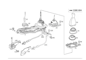170-267-01-97 Mercedes-benz Genuine Boot