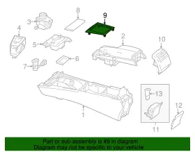 207-680-10-07 Mercedes-benz Genuine Automatic Transmission Shift Cover Plate #2