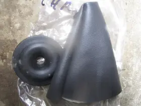 Cha69 Mg Midget Shift Boot Kit Black Vinyl Grain 1970-1974 Nos #cha69
