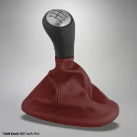 623871086 Mid America Motorworks Manual Shift Boot Magnetic Red Leather For 2005-2013 Corvette