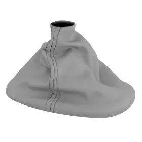 623871612 Mid America Motorworks Shift Boot Manual Transmission In Steel Gray Leather For 2005-2013 Corvette