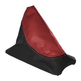 675732287 Mid America Motorworks Manual Shift Boot For 1985-1988 Corvette 2 Tone Black And Flame Redleather