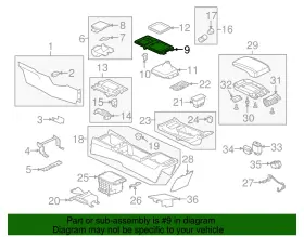 8015a095xb Mitsubishi Genuine Shift Panel #2