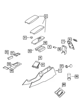 Mopar 04595973aa Genuine Gearshift Boot 4595973aa