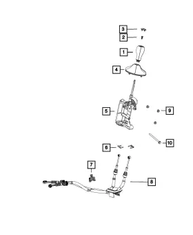 04670645aa Mopar Genuine Gearshift Boot 4670645aa