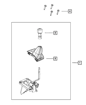 04721998ab Mopar Genuine Gearshift Boot 4721998ab