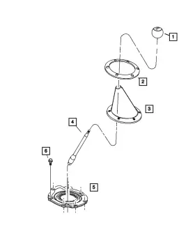 5093230aa Mopar Genuine Ring Gear Shifter