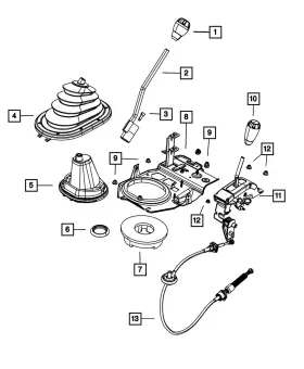 52060069ac Mopar Genuine Gear Shift Lever Boot