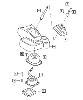 52107792aa Mopar Genuine Gear Shift Lever Boot
