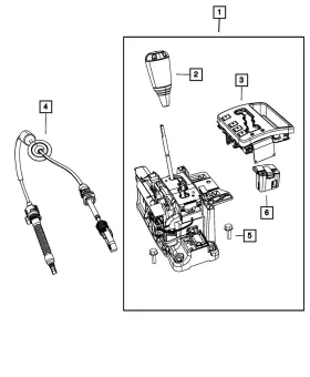 52124584aa Mopar Genuine Gear Selector Prndl Bezel