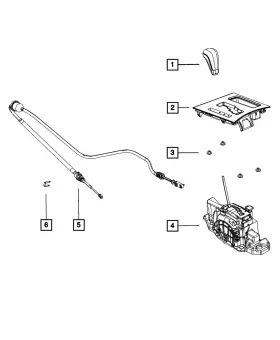 5mf621xmaa Mopar Genuine Gear Shift Indicator Bezel
