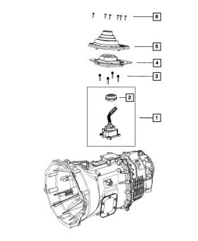 68069869aa Mopar Genuine Gear Shift Lever Boot