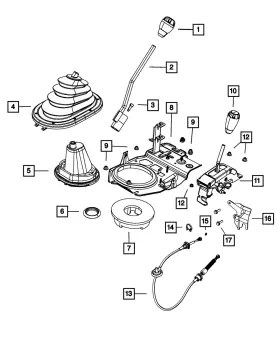 68078068ab Mopar Genuine Gear Shift Lever Boot