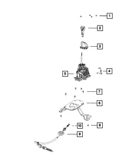 68187796ab Mopar Genuine Gear Shift Lever - Boot