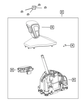 68483906ac Mopar Genuine Gearshift Boot And Knob