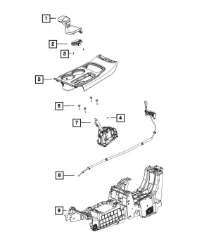 6fc273xlae Mopar Genuine Gear Shift Indicator Bezel 6fc273xlae Mopar Genuine Gear Shift Indicator Bezel