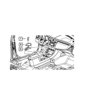 Yp17dsfad Mopar Genuine Console Shifter Bezel
