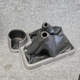 1024900982 Nissan 98-01 Manual Floor Shift Shifter Bezel Twin Boot Xterra 4x4 Knobs Oem #2