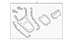 96935-4fu3a Nissan Genuine Shift Panel 96935-4fu3a Nissan Genuine Shift Panel