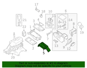 96940-ea600 Nissan Genuine Oem Gear Shift Control Console Bezel #2