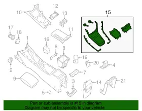96941-3yu1a Nissan Genuine Shift Panel #2