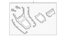 96941-4fu3a Nissan Genuine Shift Panel 96941-4fu3a Nissan Genuine Shift Panel