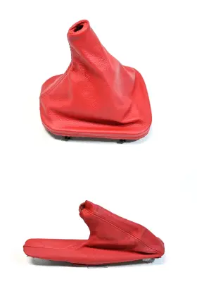 25111434278 Original Factory Genuine Manual Transmission Gear Shifter E Brake Leather Boot Trim Panel Oem Bmw E36 Red
