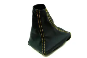 Pieliz 501492132260 Manual Shift Boot Leather Synthetic For Subaru Impreza Wrx 08-16 Yellow Stitch