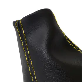 Pieliz 501492349309 Manual Shift Boot Cover Pvc Leather For Subaru Forester 2009-2013 Yellow Stitch #2