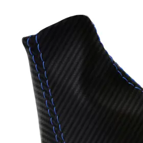 Pieliz 501492349439 Fits 09-13 Subaru Forester Carbon Manual Shift Boot Cover Blue Stitch #2
