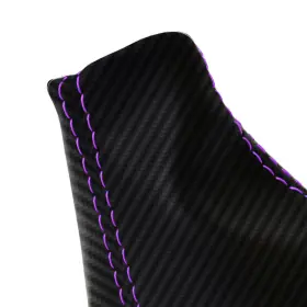 Pieliz 501492349491 Manual Shift Boot Cover Pvc Carbon For Subaru Forester 2009-2013 Purple Stitch #2
