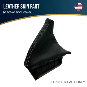 Pieliz 501492349552 Fits 2009-2013 Subaru Forester Leather E Brake Boot Cover Gray Stitch