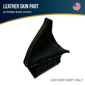Pieliz 501492349620 Fits 2009-2013 Subaru Forester Carbon E Brake Boot Cover Yellow Stitch