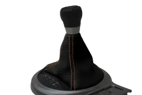 Pieliz 501492350534 Automatic Shift Boot Leather For Subaru Brz Scion Grs Toyota 13-20 Orange Stitch #3