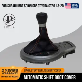Pieliz 501492350534 Automatic Shift Boot Leather For Subaru Brz Scion Grs Toyota 13-20 Orange Stitch
