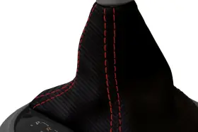 Pieliz 501492350572 Automatic Shift Boot Carbon For Subaru Brz Scion Grs Toyota 13-20 Red Stitch #3