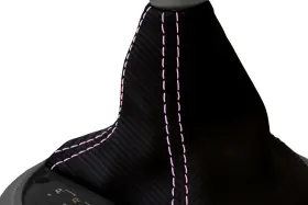 Pieliz 501492350596 Automatic Shift Boot Carbon For Subaru Brz Scion Grs Toyota 13-20 Pink Stitch #3