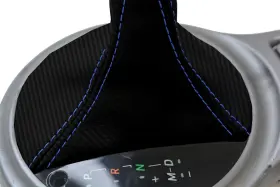 Pieliz 501492350626 Automatic Shift Boot Carbon For Subaru Brz Scion Grs Toyota 13-20 Blue Stitch #2