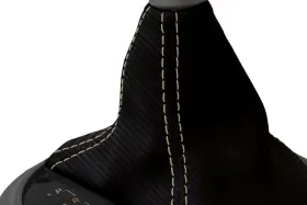 Pieliz 501492350657 Automatic Shift Boot Carbon For Subaru Brz Scion Grs Toyota 13-20 Beige Stitch #3