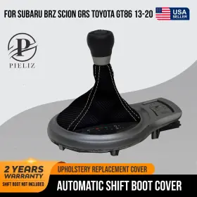 Pieliz 501492350657 Automatic Shift Boot Carbon For Subaru Brz Scion Grs Toyota 13-20 Beige Stitch