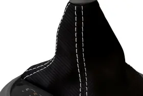 Pieliz 501492350664 Automatic Shift Boot Carbon For Subaru Brz Scion Grs Toyota 13-20 White Stitch #3