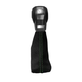 Pieliz 501492361264 Automatic Shift Boot Cover Carbon Fiber For Ford Bronco 2021 Green Stitch #2