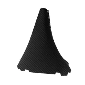 Pieliz 501492361295 Automatic Shift Boot Cover Carbon Fiber For Ford Bronco 2021 White Stitch #3