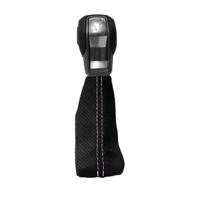 Pieliz 501492361301 Automatic Shift Boot Cover Carbon Fiber For Ford Bronco 2021 Pink Stitch #2