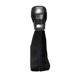 Pieliz 501492361318 Automatic Shift Boot Cover Carbon Fiber For Ford Bronco 2021 Purple Stitch #2