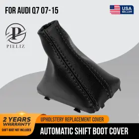Aud-q7-0715-asb-vbla Pieliz Automatic Shift Boot Replacement Cover Pvc Leather Fit For Audi Q7 07-15 Bl Aud-q7-0715-asb-vbla Pieliz Automatic Shift Boot Replacement Cover Pvc Leather Fit For Audi Q7 07-15 Bl